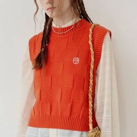 Jacquard Knit Vest