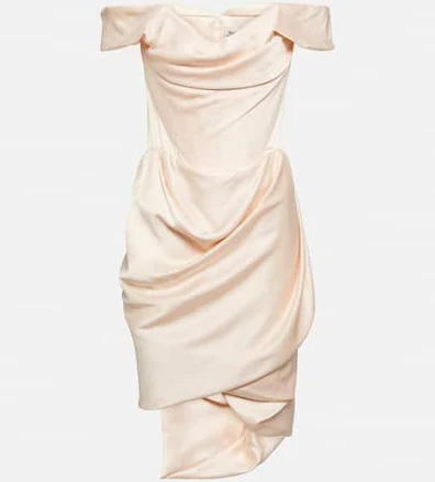 Vivienne Westwood Bridal Nova Cora crêpe satin minidress - 10