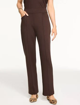 Women's Talbots Passport Ponte Pintuck Straight Leg Pants
