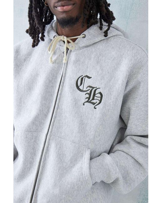 Script Logo Zip-Up Hoodie