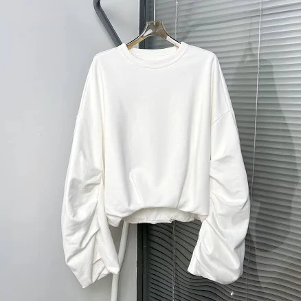 Dries Van Noten Antwerp Double-layer Pure Cotton Fabric Pleated Sleeve