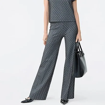 Ann Taylor Women's Side Zip Wide-Leg Pants