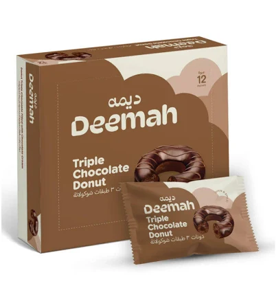Deemah Triple Chocolate Donut Box of 12pc