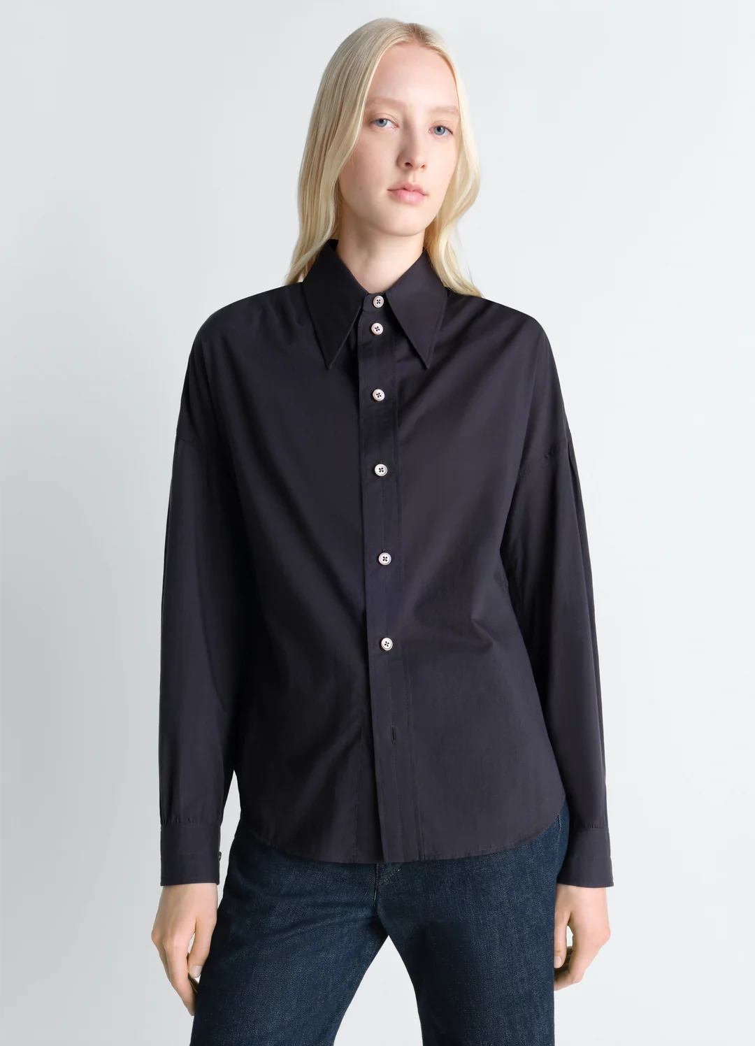 Pointed Collar Shirt