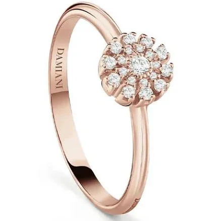 Damiani Margherita Pink Gold Diamond Ring