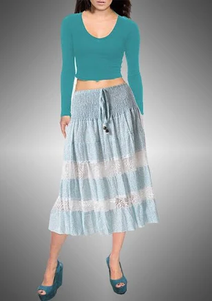 Convertible Tube Dress/long Skirt By Mingle
