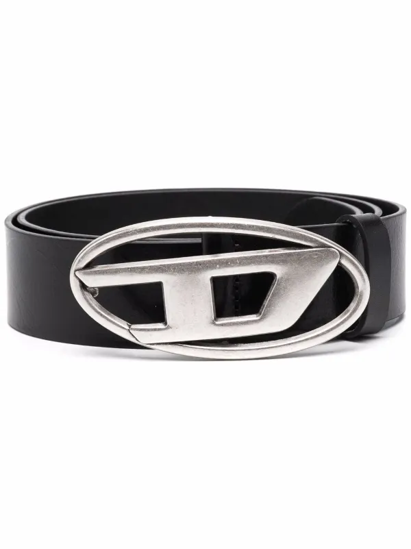 Logo-buckle Leather Belt