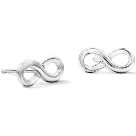 Sterling Silver Infinity Studs