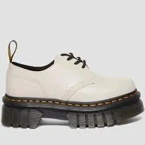 Dr. Martens Women's 1461 Audrick Quad Platform Grey Nappa UsL8