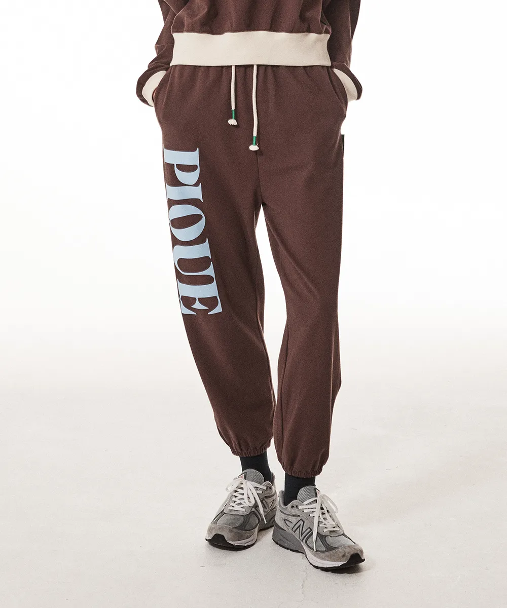 Pique Jogger_dark Brown
