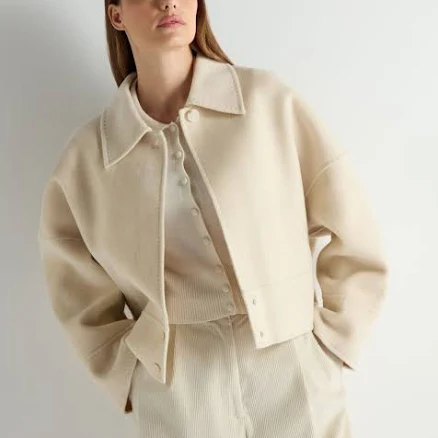 N.Peal Women's Cashmere Woven Short Jacket