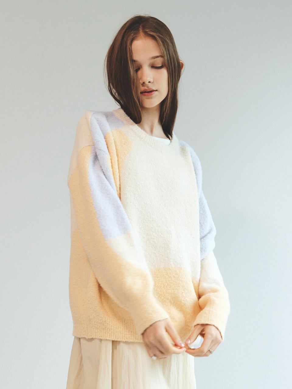 Tacit Color Mix Knit_Yellow