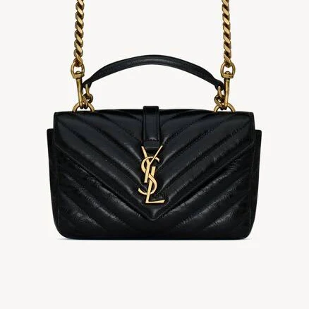 Saint Laurent Mini College Leather shoulder Bag Women