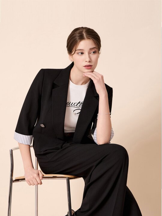 One Button Signature Jacket