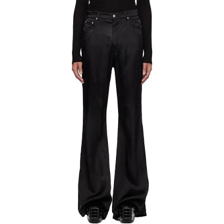 Rick Owens Black Temple Bolan Bootcut Trousers