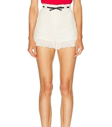 Valentino Pois Daisy Sangallo Short in Cream - size 38