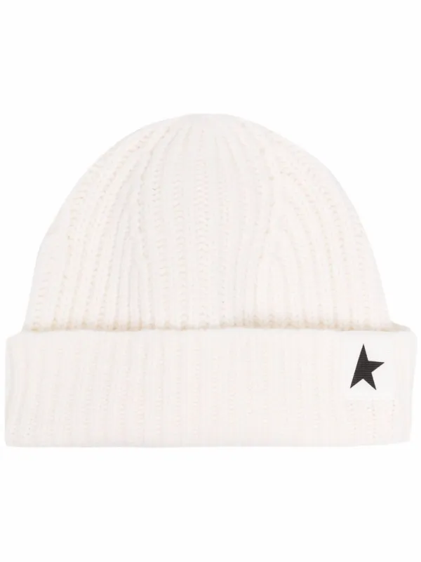 Star Patch Ribbed Beanie