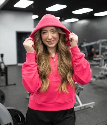 French Terry Cropped Hoodie
