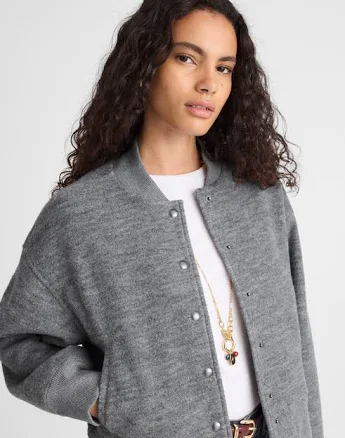 Madewell Women's Double-Faced Knit Bomber Jacket
