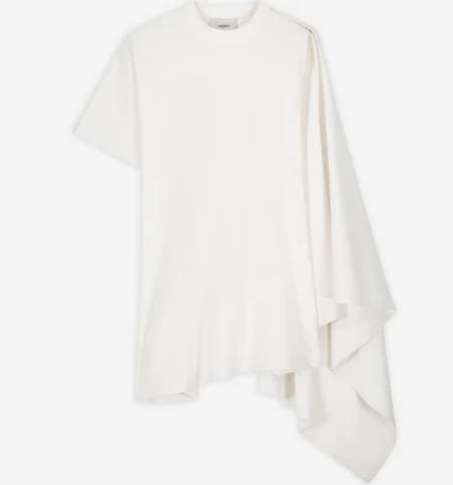 Coperni Zero Waste Draped Asymmetric Shift Dress