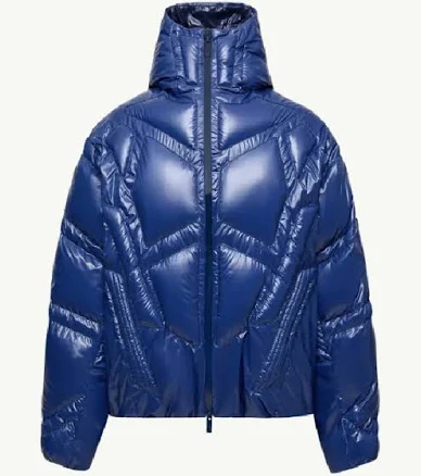 Moncler x A$AP Rocky Bahianinha Hooded Short Down Jacket - Blue