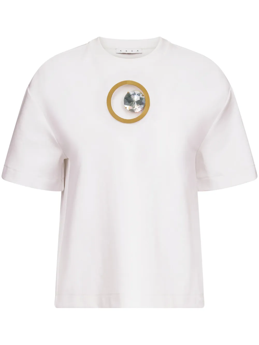 Crystal-embellished T-shirt