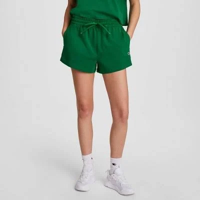 Champion Women's Iconic Cinch Waist Jersey Shorts