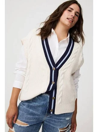 Women's Torrid Cable Knit V-Neck Sweater Vest
