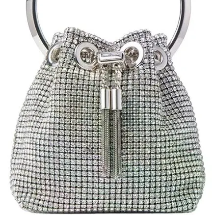 Jimmy Choo Bon Bon Crystal-embellished Satin Mini Bag