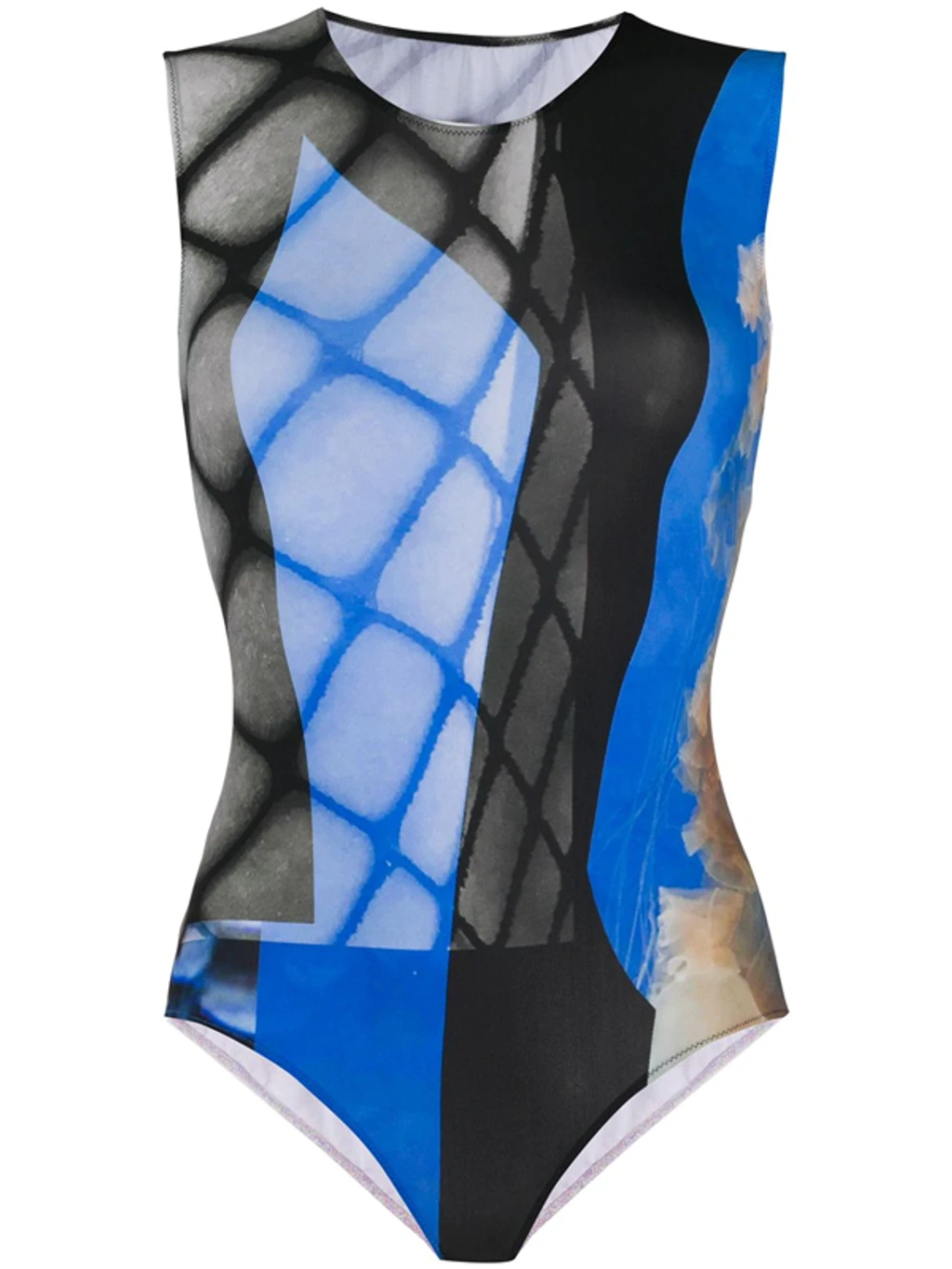Fence Print Sleeveless Body