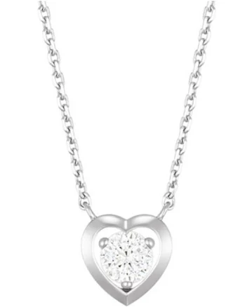 J.estina Whitemond Necklace Jjljnq3bs302sw420 Silver 925 Cubic