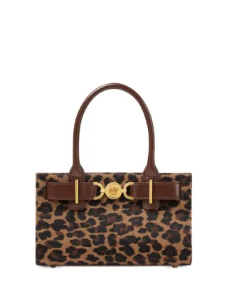 Small Medusa '95 Leopard Tote Bag