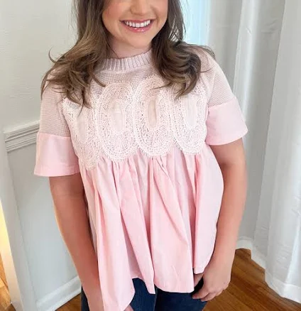 Soft Petal Lace Blouse