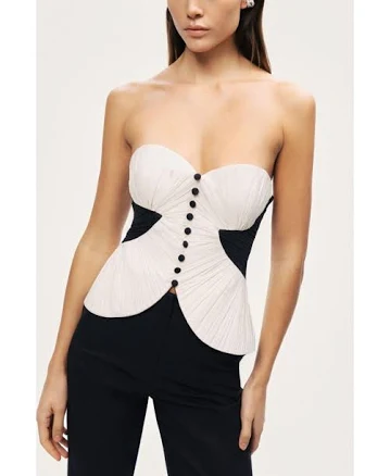 Nocturne Women's Structured Strapless Bustier Top