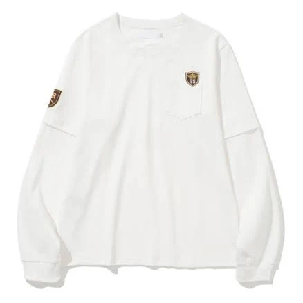 ERER Patch Layered Long Sleeve T-Shirt