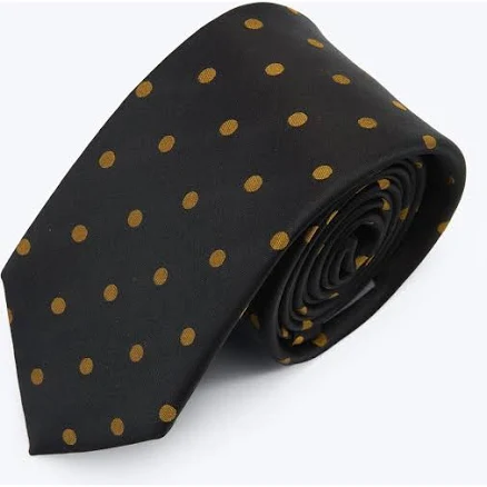 Knottery & Co. Men's Polka Dot Silk Jacquard Tie