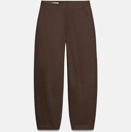Woman Zara Herringbone Barrel Pants