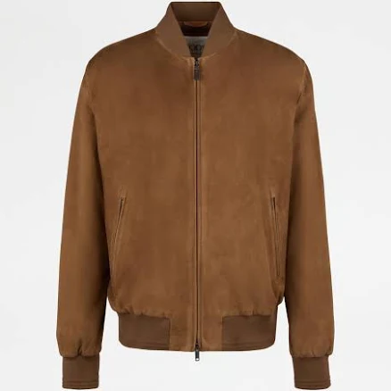 Tod's Brera Bomber Jacket in Pashmy Suede