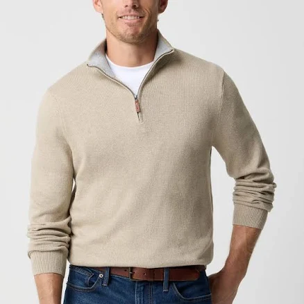 J.Crew Men's Cotton Quarter-Zip Sweater