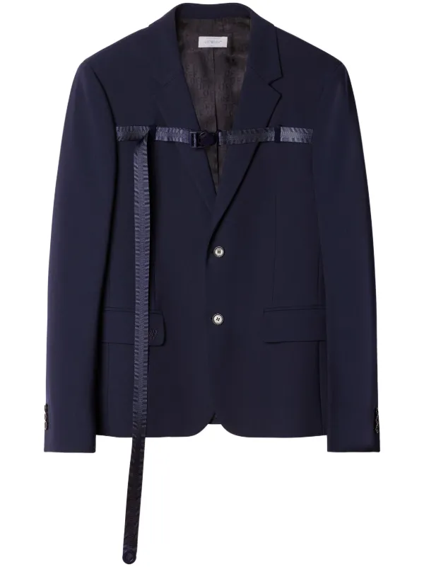 Buckled Single-breasted Blazer