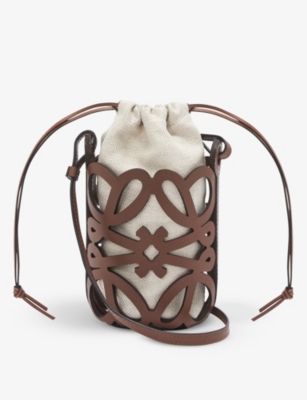 LOEWE - Loewe Paula’s Ibiza Anagram Cut Out Pocket leather cross-body bag