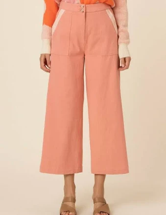 Two-Tone Woven Pants