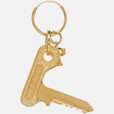 Raf Simons Key Charm Hoop Earring