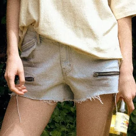 INSTANTFUNK Instantfunk Side Zipper Short Pants - Blue | ETA BLUE_S