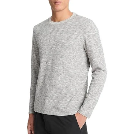 Vince Men's Space-Dye Cotton-Blend Long-Sleeve T-Shirt