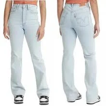 Levi's Women's Ribcage Bootcut Jeans, Summer Beam - Light Indigo - 30