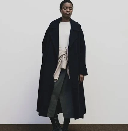 HANDMADE BELTED WOOL COAT