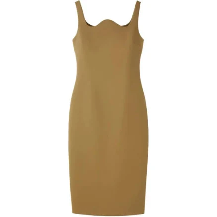 Recto Signature Curved Neck Dress