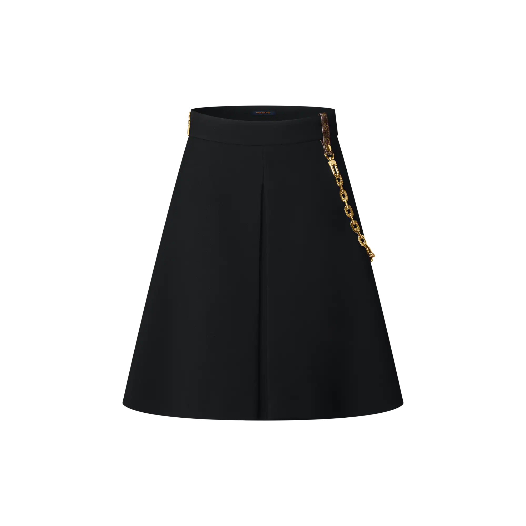 Chain Detail A Line Mini Skirt