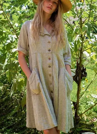 Audrey Relaxed Linen Mini Dress
